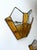 Pair of Hammered Glass Wrought Iron Sconces by Longobard, Italy, 1970s For Sale - Image 6 of 12