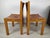 Wood Set of Leather Dining Chairs For Sale - Image 7 of 18