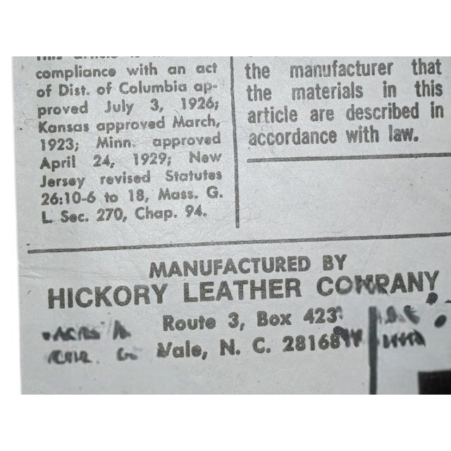 Elevate Your Space With the Old Hickory Tannery Firehouse Wingback Set For Sale - Image 11 of 12