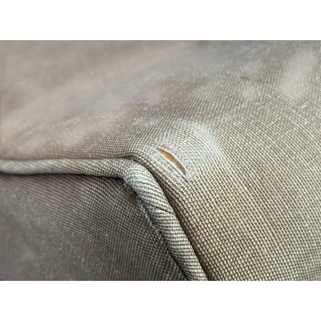 Milo Baughman, Scoop Lounge Chair, Iron, Brown Fabric, Usa, 1950s For Sale - Image 10 of 10