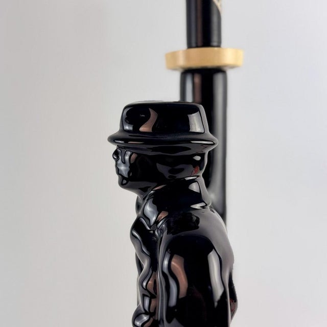 Vintage Detective Ceramic Table Lamp, 1980s For Sale - Image 12 of 18