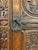 Wood Early 20th Century Hand-Carved Gothic Revival Two-Tiered Cabinet With Iron Hardware For Sale - Image 7 of 16