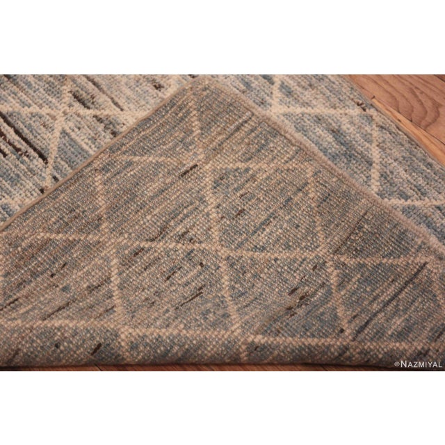 Gorgeous Modern Moroccan Design Long And Narrow Hallway Runner Rug, Country of Origin: Afghanistan, Circa date: Modern –...