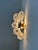 Contemporary and luxury wall sconce with transparent “POLIEDRI” Murano glass in Venini style. "Poliedri" Glass elements...