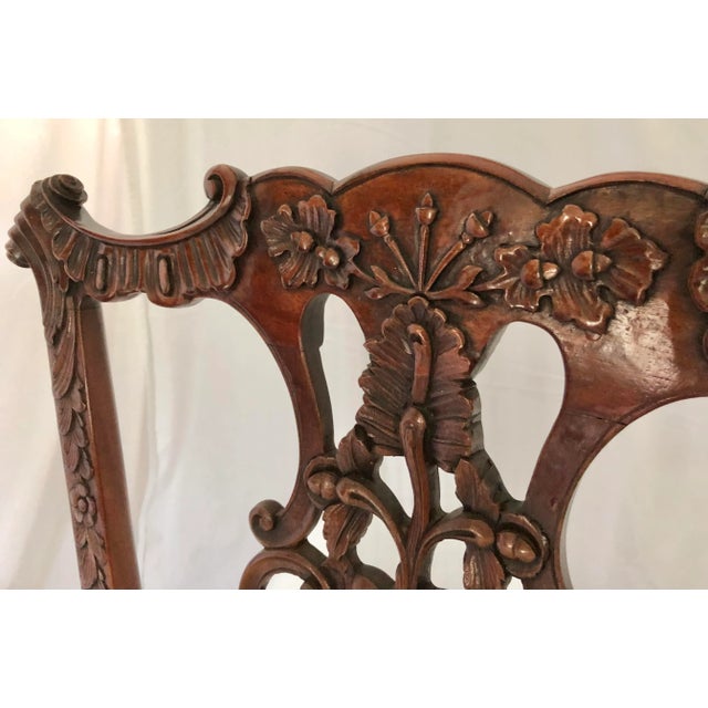 Early 20th Century Early 20th Century Antique English Chippendale Dining Chairs - Set of 12 For Sale - Image 5 of 13