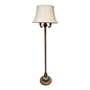 Antique French Provincial Style Torchiere Lamp