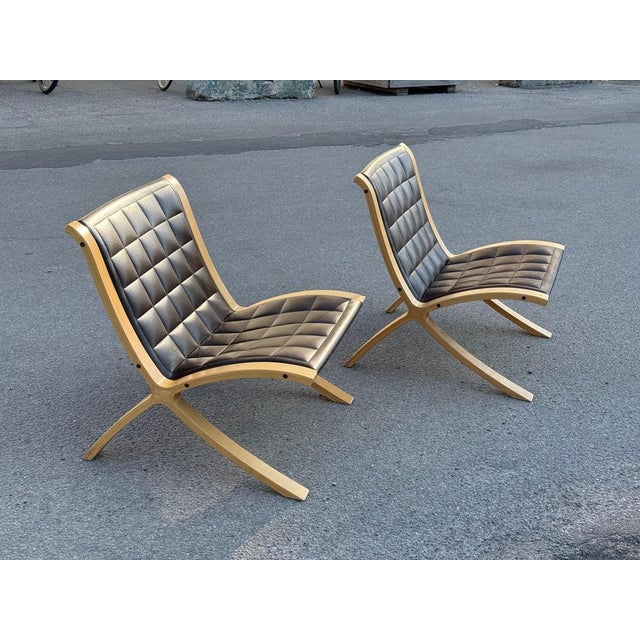 1970s AX Chairs attributed to Peter Hvidt & Orla Mölgaard attributed to Fritz Hasen, 1978, Set of 2 For Sale - Image 5 of 15