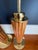 Mid-Century Modern Mid Century Vintage Fluted Wood and Brass-Tone Neoclassical Column Table Lamps For Sale - Image 3 of 8