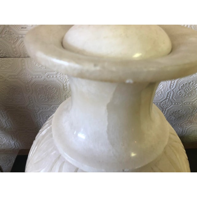 These are very large and very heavy. I am thinking they are Italian Alabaster, although some said they might be jade....