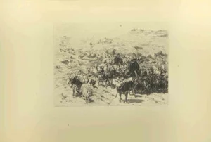 Eugène Burnand, The Descent of the Herds, Etching, Late 19th Century