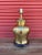 Vintage Large Brass Ginger Jar Table Lamp w/Shade. Love this large brass ginger jar lamp with a brass finial and white...