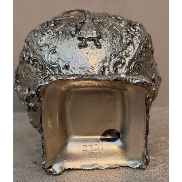 Rare Antique Weidlich Brothers Jewelry Casket With Silk Interior & Twisted Cord For Sale - Image 9 of 12