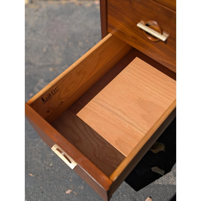 Mid Century Modern Walnut Writing Desk by Lane, C1960s For Sale - Image 9 of 12
