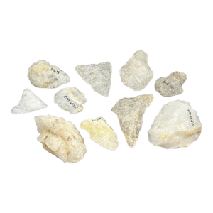 Collection of 10 Museum Cataloged Connecticut River Valley Quartz Artifacts Indigenous Lithic Tools