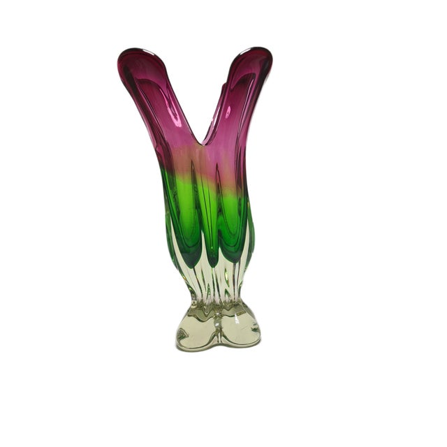 Vase by J. Hospodka for Chribska Glassworks, Former Czechoslovakia, 1960s For Sale - Image 4 of 18