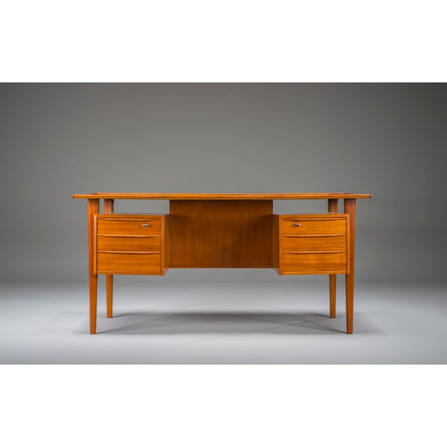 Danish Teak Desk by Peter Lovig Nielsen for Hedensted Mobelfabrik, 1974 For Sale - Image 14 of 18