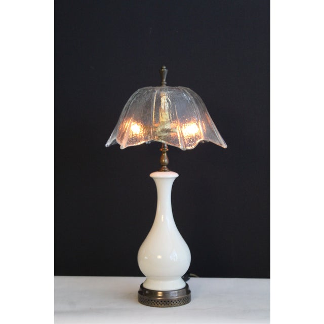 Eggshell Early 20th Century East Lake Style Wedgwood Style Lamp For Sale - Image 8 of 12