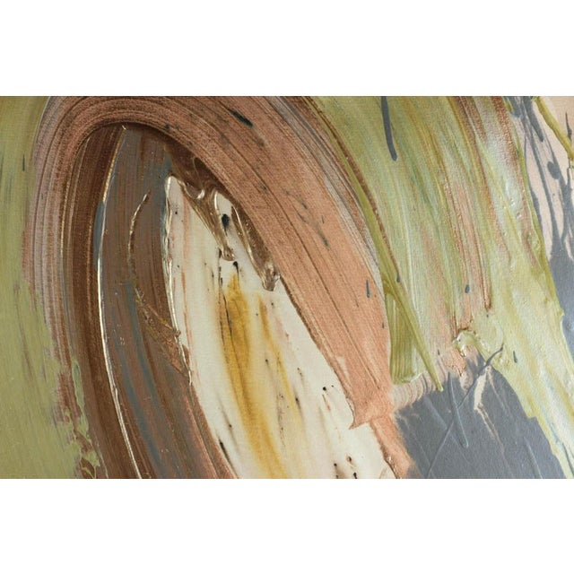 Francine Tint, Contemporary Gestural Abstraction Color Field Painting Woman Artist Metallic Art, 1987 For Sale - Image 12 of 15