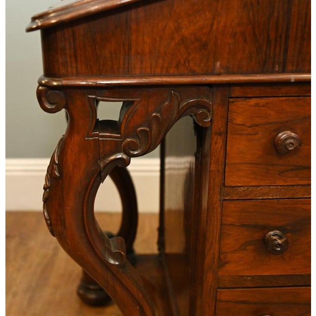 Victorian Davenport Mahogany Desk, 1890 For Sale - Image 6 of 8