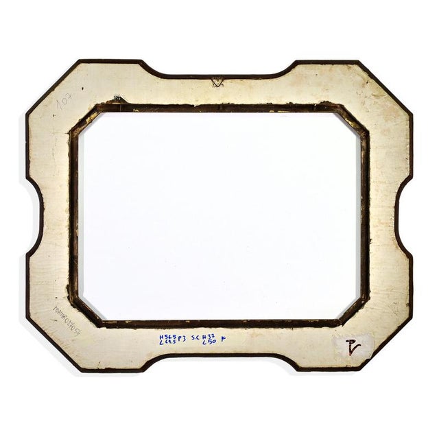 Early 20th Century Italian Parcel-Gilt and Sgraffito Wooden Frame For Sale - Image 3 of 5