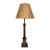 Mid 20th Century Neoclassical Frederick Cooper Mahogany Brass Table Lamp W/ Shade For Sale