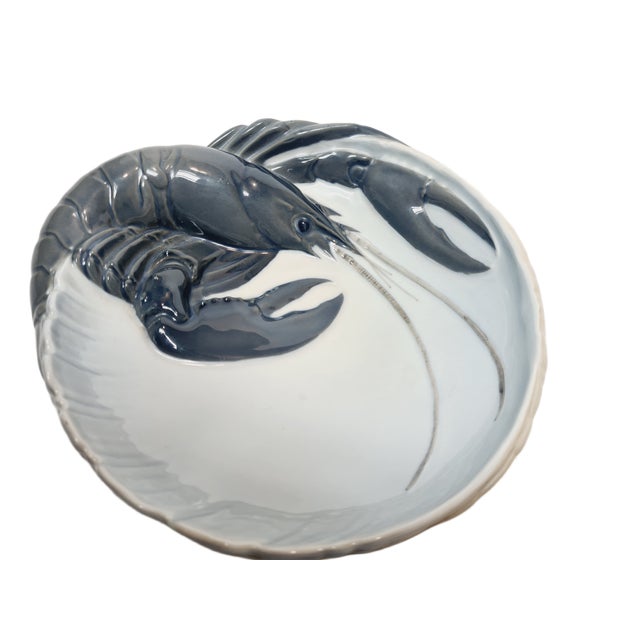 Danish Porcelain Plate with Lobster from Royal Copenhagen, 1950s For Sale - Image 9 of 9