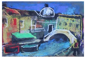 Georgs Barkans, Travel Notes, 2007, Pastel on Paper