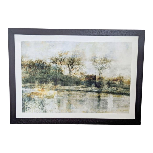 Crate & Barrel/Thea Schrack Framed Large Landscape Print Wall Art For Sale