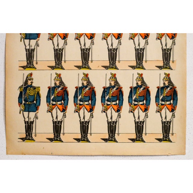 French 1880s - 1890s French Military Print - Imagerie d'Épinal #71- Garde Républicaine For Sale - Image 3 of 3