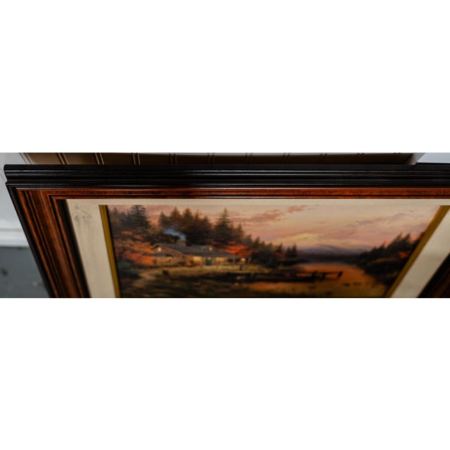 Thomas Kincaid's Certified Print Painting "End of a Perfect Day:" Dna Certified 82/95 For Sale - Image 4 of 10