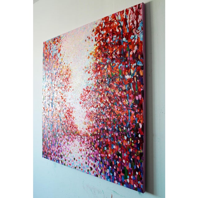 Artist Andrei Sitsko "Trees by the Water Iv" Modern Original Painting For Sale - Image 4 of 13