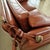 Brown Leather Sofa with Drop Sides, 1970s For Sale - Image 8 of 9