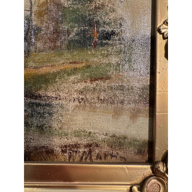 19th Century Italian Pastoral Landscape Painting For Sale In Los Angeles - Image 6 of 8