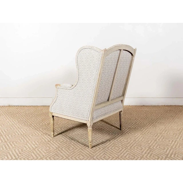 Antique Wing Chair & Ottoman Chairish