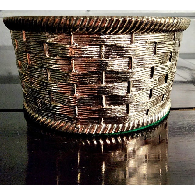 Beautiful Silver Plate Vintage Bottle Coaster For Sale - Image 12 of 13