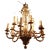 Gold French Gilded Brass 12-Branch 2-Tier Chandelier For Sale - Image 8 of 8