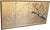 Elegant Shōwa Era 4-panel Japanese hand painted silk Byobu (folding screen), depicts Blossoming Sakura (Cherry Tree)....