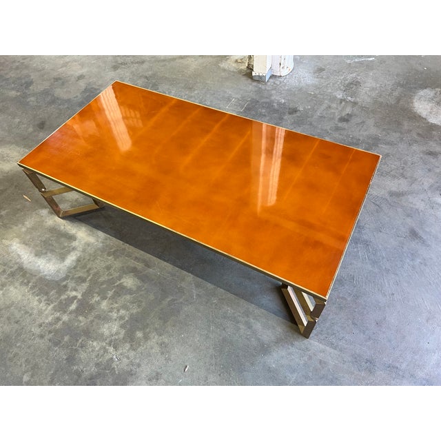 Mid-Century Modern Guy Lefèvre for Maison Jansen “Jansen Paris” Sculptural Brass Coffee Table, 1970s For Sale - Image 3 of 14