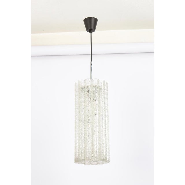 Large Murano Tubes Pendant Light attributed to Doria, 1970s For Sale - Image 3 of 15