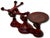 Nice Antique American Victorian Cast Iron & Brass Small Size Kitchen Scale With Excellent Original Red & Blue Paint For Sale - Image 9 of 18