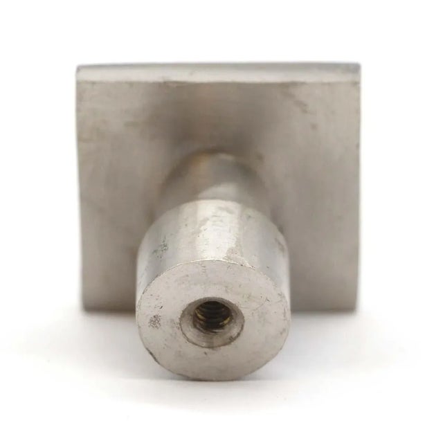 Modern Vintage 1.25 In. Brushed Nickeled Brass Cabinet Knob For Sale - Image 3 of 4