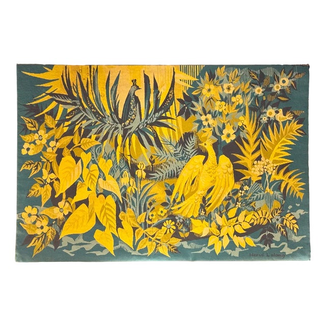 Vintage Tapestry by Hervé Lelong, 1960s For Sale