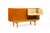 Brown 1960s Danish Modern Mid Century Teak Credenza Sideboard— Borge Mogensen for Søborg — Sliding Doors For Sale - Image 8 of 12