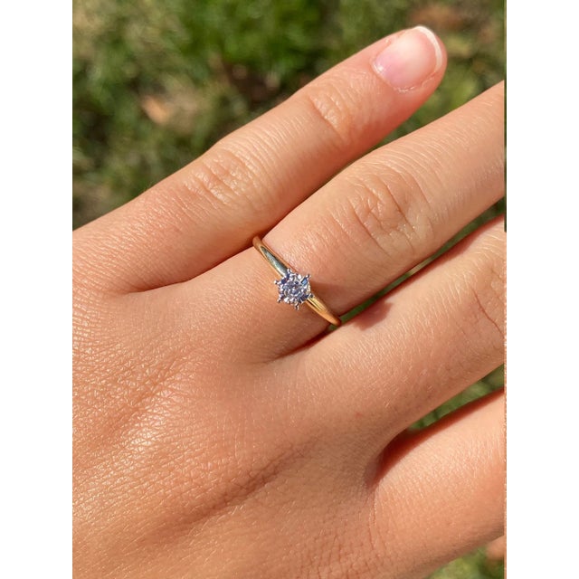 The Galewood: Ladies 14K Solitaire Engagement Ring For Sale - Image 9 of 10