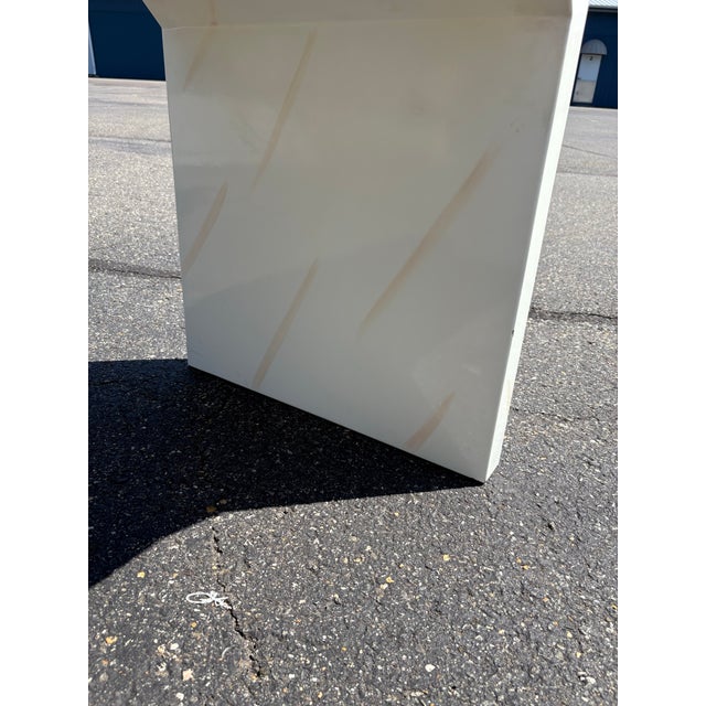 Postmodern 1980’s Milo Baughman Style Post Modern Desk For Sale - Image 3 of 12