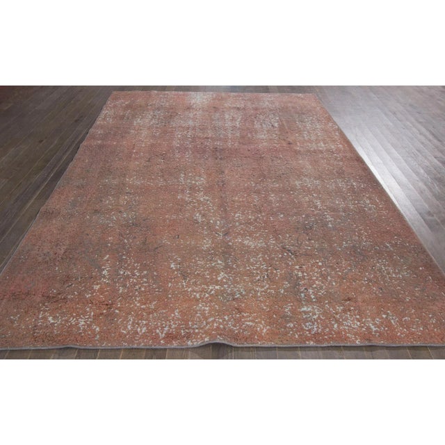 Mid 20th Century Vintage Overdyed Rug For Sale - Image 4 of 7