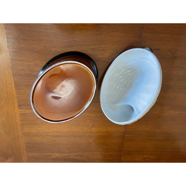 Ceramic Large Mid-Century Swan Tureen For Sale - Image 7 of 12