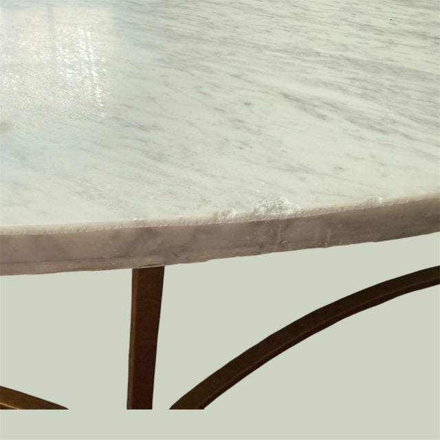 1950s Vintage Marble Coffee Table For Sale - Image 5 of 9