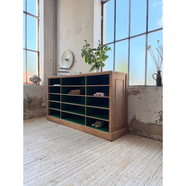 Oak Cabinet with Compartments and Shelves, 1900s For Sale - Image 4 of 18