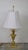 Hollywood Regency Brass Table Lamp with Fabric Shade from Unbekannt, 1970s For Sale - Image 11 of 11
